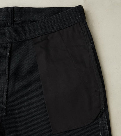 Easy Trouser - Relaxed Tapered - 11oz Black Sashiko