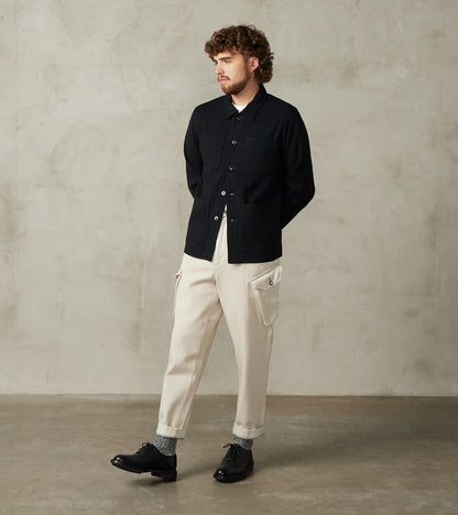 Japan Blue Coverall Jacket - 11oz Black Sashiko