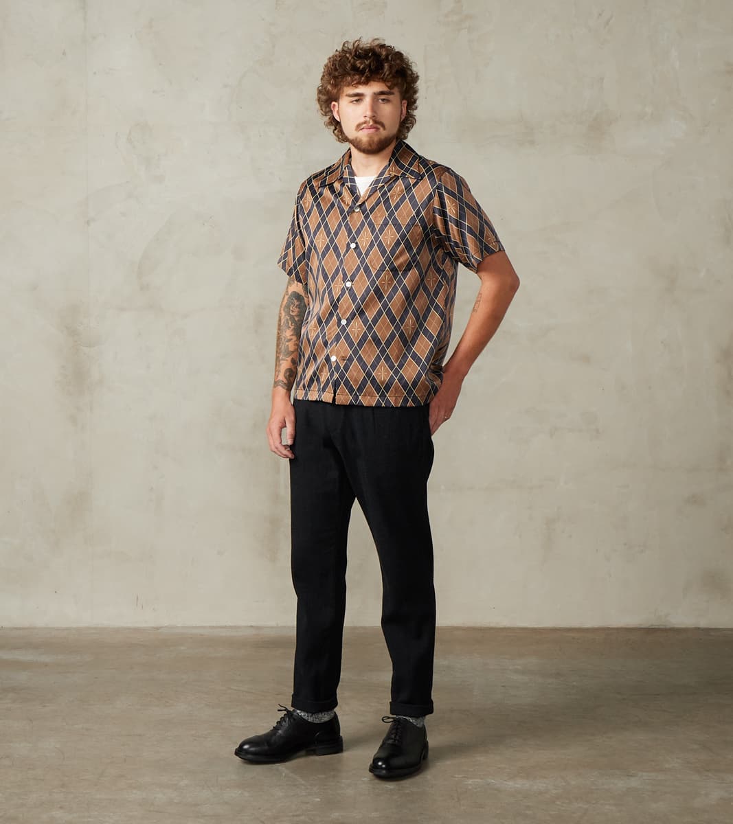 Easy Trouser - Relaxed Tapered - 11oz Black Sashiko