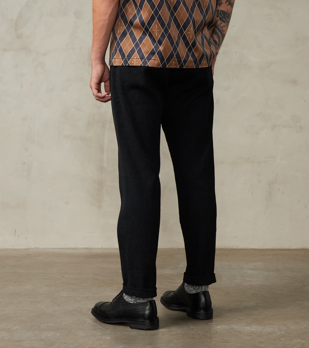 Easy Trouser - Relaxed Tapered - 11oz Black Sashiko