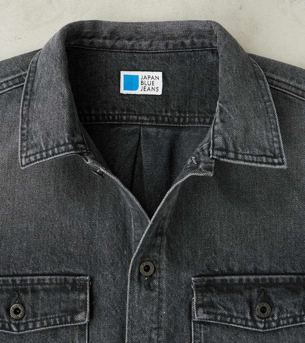 CPO Shirt - 13oz Fade Wash Denim - Dark Grey