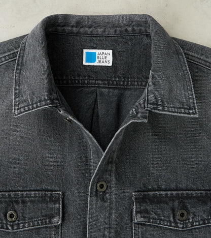 CPO Shirt - 13oz Fade Wash Denim - Dark Grey
