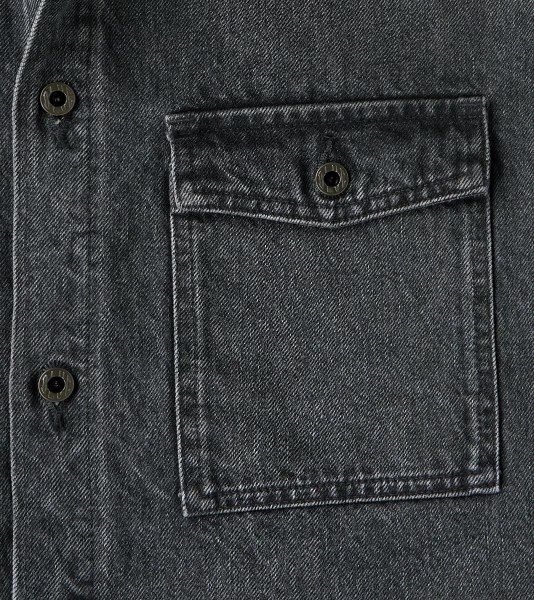 CPO Shirt - 13oz Fade Wash Denim - Dark Grey