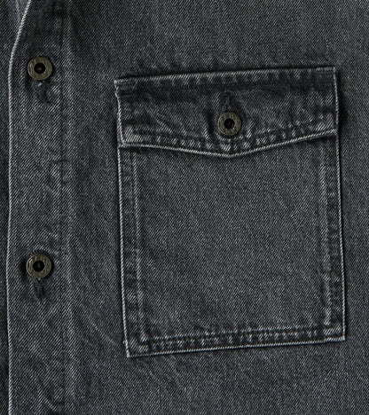 CPO Shirt - 13oz Fade Wash Denim - Dark Grey