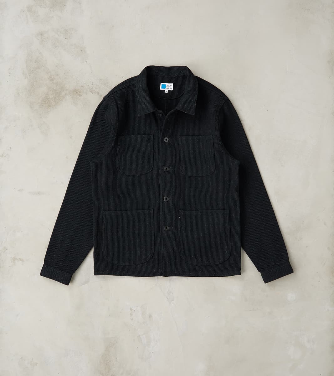 Japan Blue Coverall Jacket - 11oz Black Sashiko