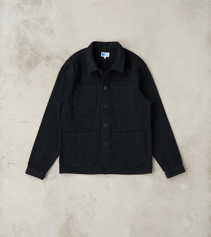 Japan Blue Coverall Jacket - 11oz Black Sashiko