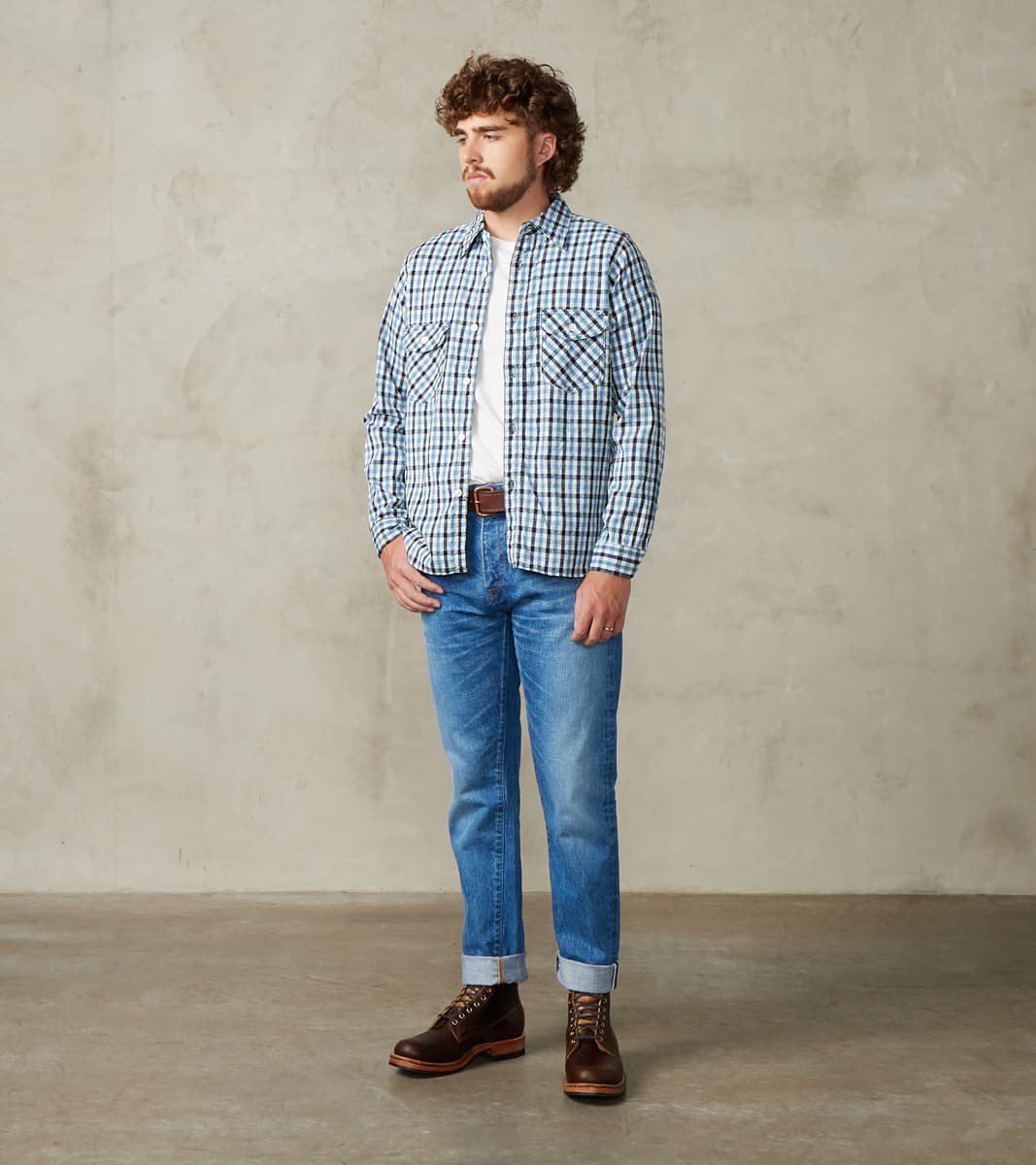 J301-MID Circle Series - Straight - 14.8oz US Cotton Medium Indigo