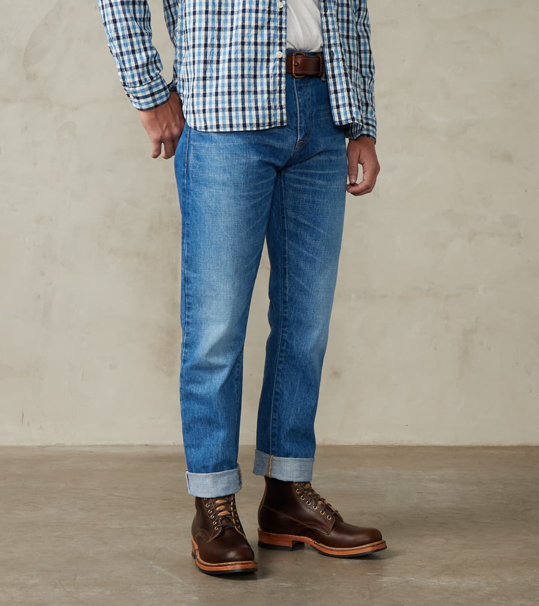 Japan Blue J301-MID Circle Series - Straight - 14.8oz US Cotton Medium…