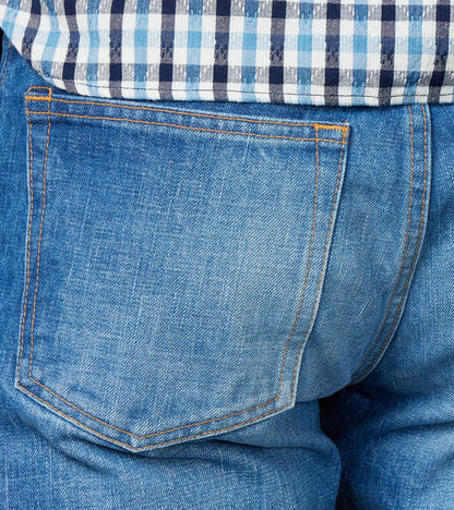 J301-MID Circle Series - Straight - 14.8oz US Cotton Medium Indigo