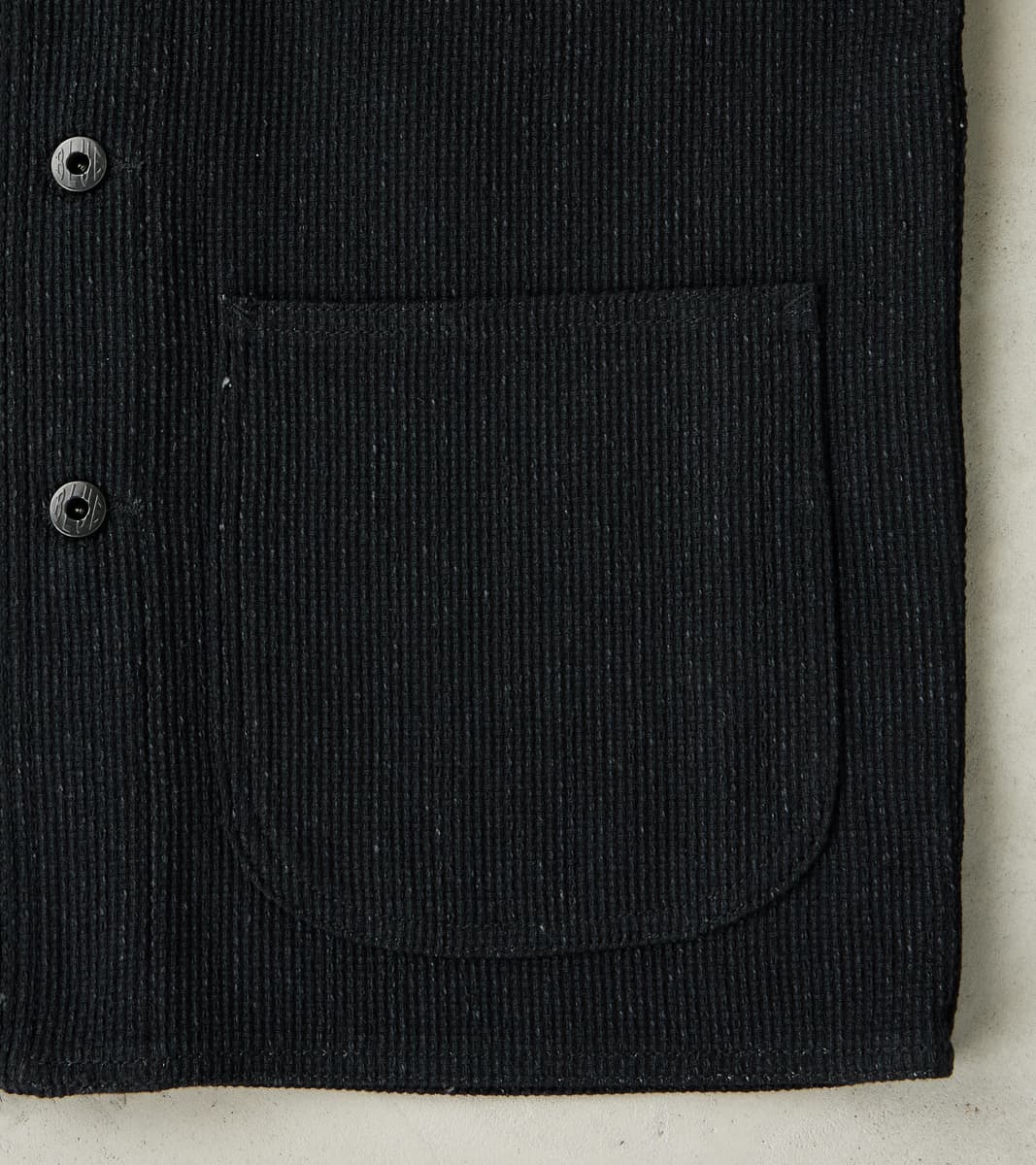 Coverall Jacket - 11oz Black Sashiko
