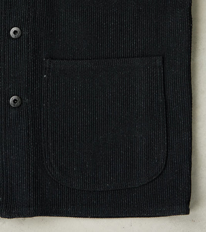 Coverall Jacket - 11oz Black Sashiko