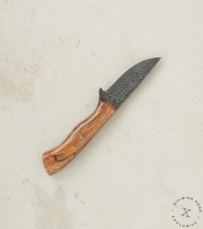 The Fields Artisan Handmade Damascus Steel & White Oak Fieldmate
