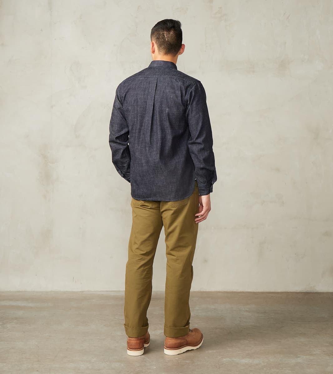 MXLS1020 - Work Shirt - 8oz Deep Indigo Selvedge Denim