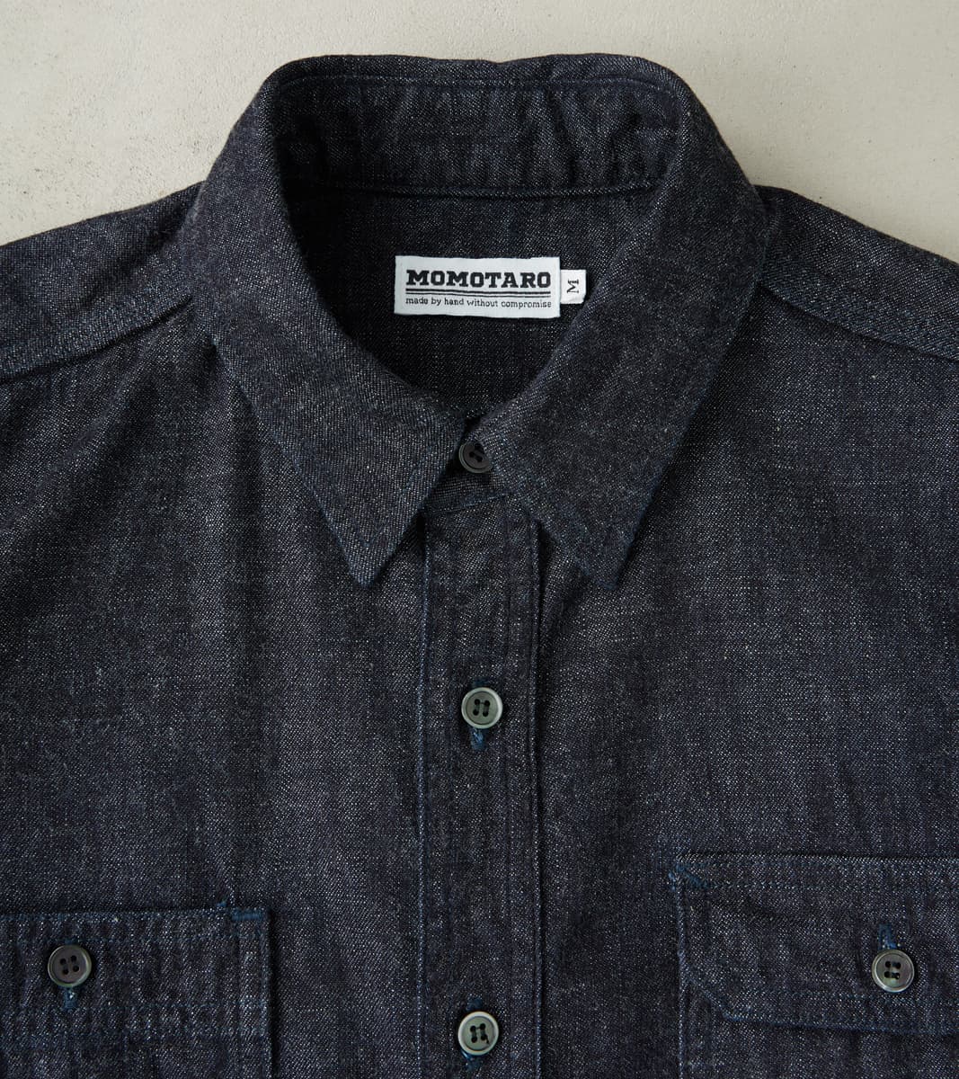 MXLS1020 - Work Shirt - 8oz Deep Indigo Selvedge Denim