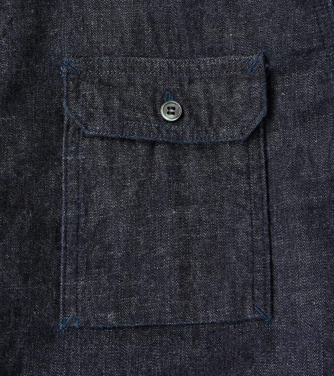 MXLS1020 - Work Shirt - 8oz Deep Indigo Selvedge Denim