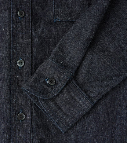 MXLS1020 - Work Shirt - 8oz Deep Indigo Selvedge Denim