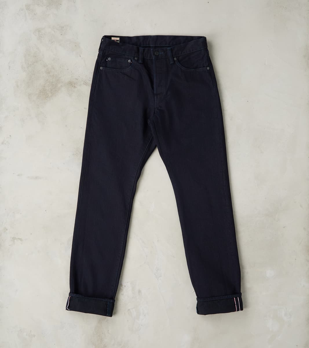 Momotaro Jeans - 0605-IBSP - Natural Tapered - 15.7oz Indigo x Black