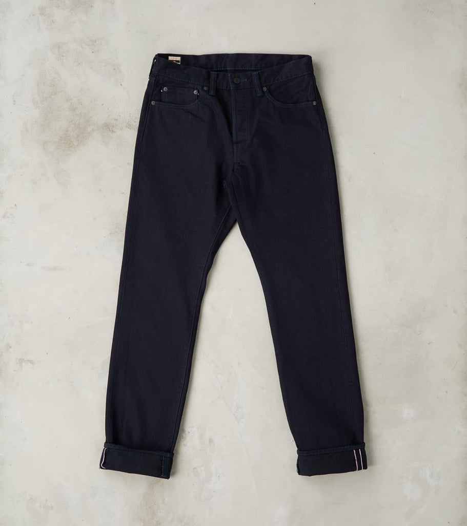 Momotaro Jeans - 0605-IBSP - Natural Tapered - 15.7oz Indigo x Black