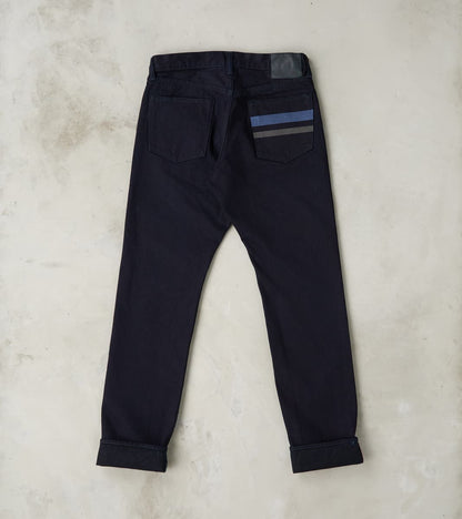 0605-IBSP - Natural Tapered - 15.7oz Indigo x Black