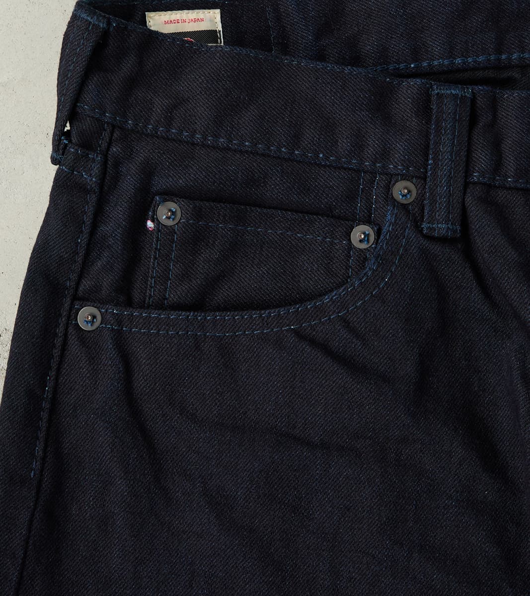 0605-IBSP - Natural Tapered - 15.7oz Indigo x Black