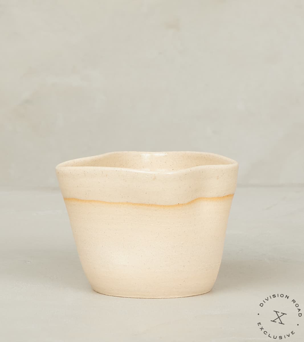 The Fields Artisan Hand Thrown Stoneware Fold Mug - Sandstone & Graphite