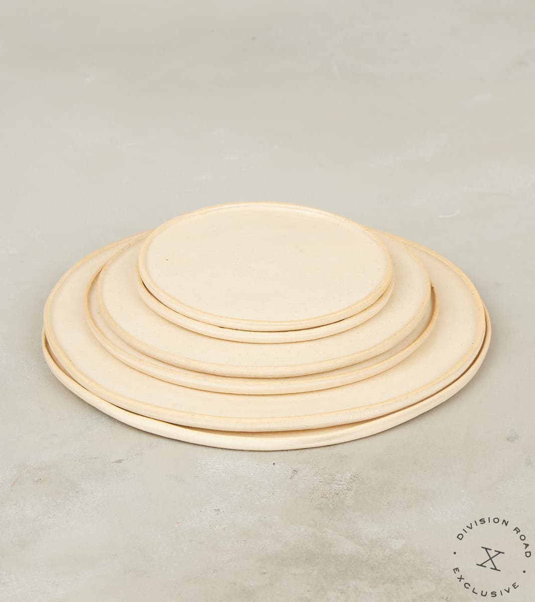 The Fields Artisan Hand Thrown Stoneware Plates - Sandstone