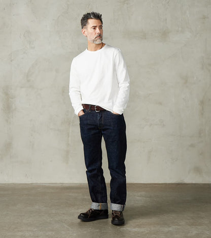 2M15 Good Originals - 6.8oz Vintage Machine 2-Thread Longsleeve - 01 White