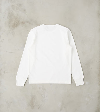 2M15 Good Originals - 6.8oz Vintage Machine 2-Thread Longsleeve - 01 White