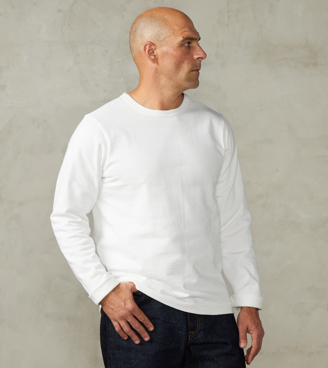 Merz b. Schwanen S218 Good Originals - 10.7oz Loopwheeled 2-Thread Hea…