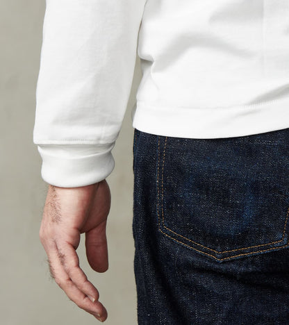 2M15 Good Originals - 6.8oz Vintage Machine 2-Thread Longsleeve - 01 White