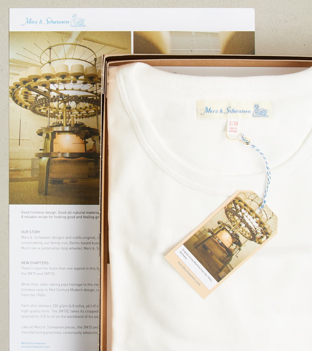 2M15 Good Originals - 6.8oz Vintage Machine 2-Thread Longsleeve - 01 White