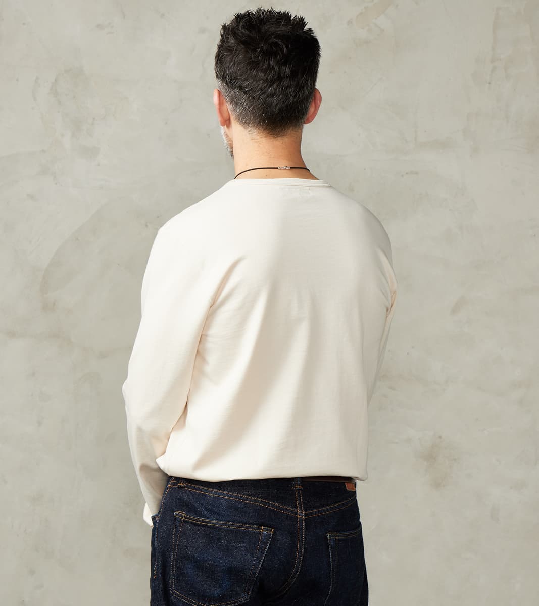 2M15 Good Originals - 6.8oz Vintage Machine 2-Thread Longsleeve - 02 Nature