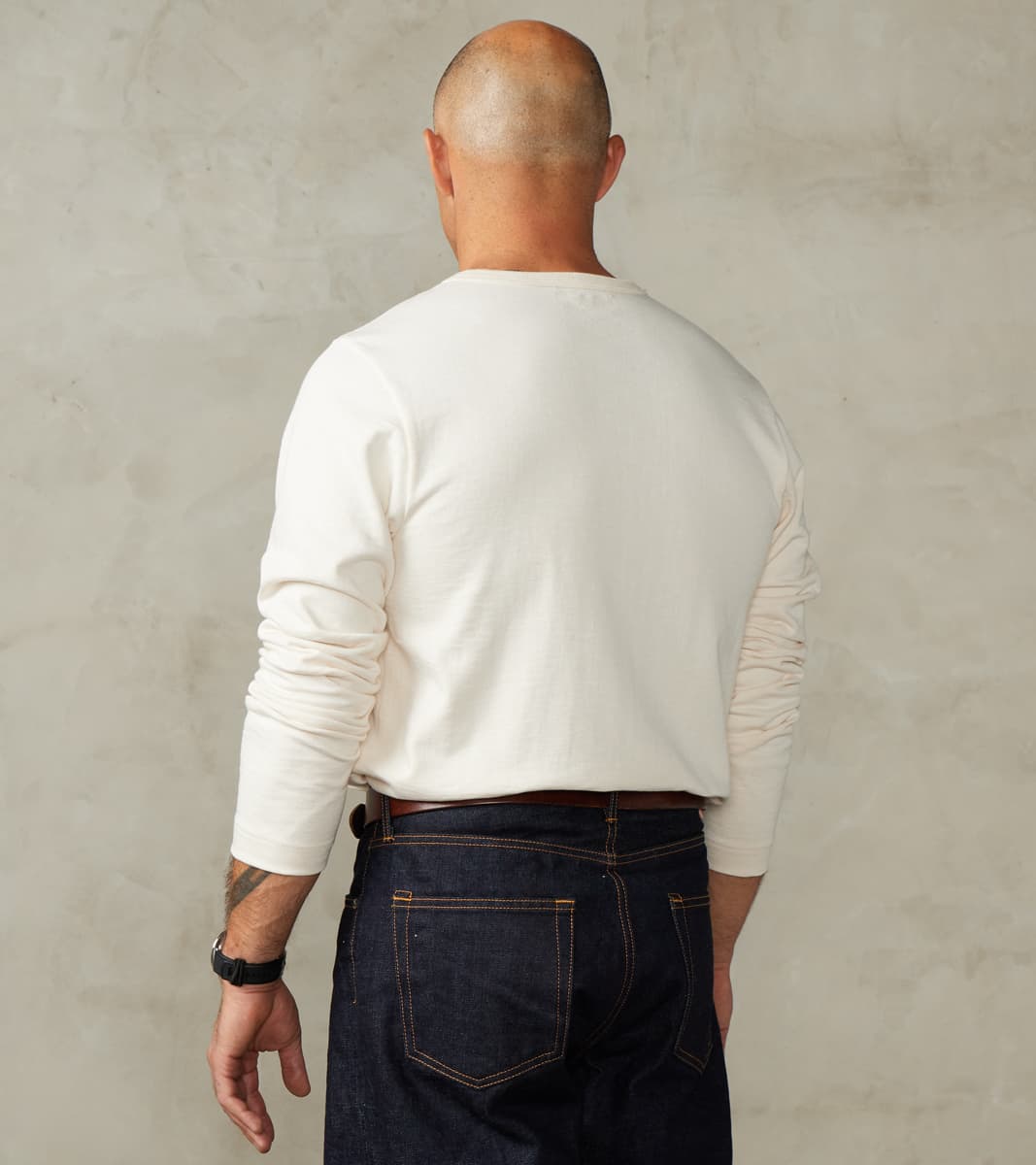 S218 Good Originals - 10.7oz Loopwheeled 2-Thread Heavyweight Longsleeve - 02 Nature