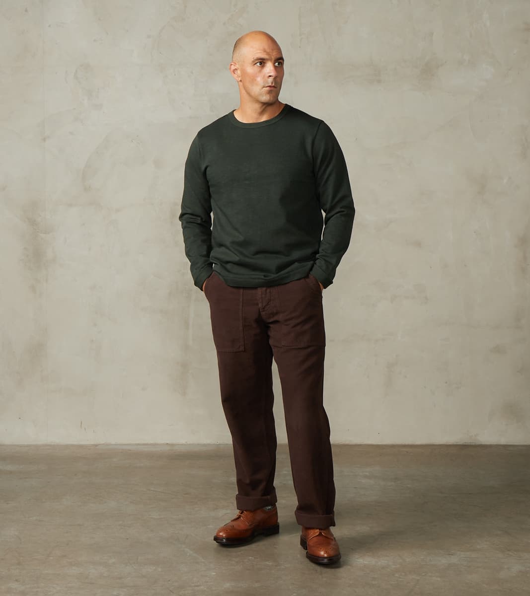 Merz b. Schwanen S218 Good Originals - 10.7oz Loopwheeled 2-Thread Hea…