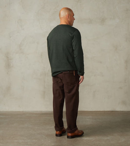 S218 Good Originals - 10.7oz Loopwheeled 2-Thread Heavyweight Longsleeve - 401 Forest
