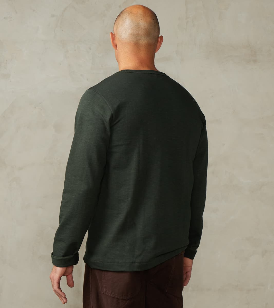 S218 Good Originals - 10.7oz Loopwheeled 2-Thread Heavyweight Longsleeve - 401 Forest