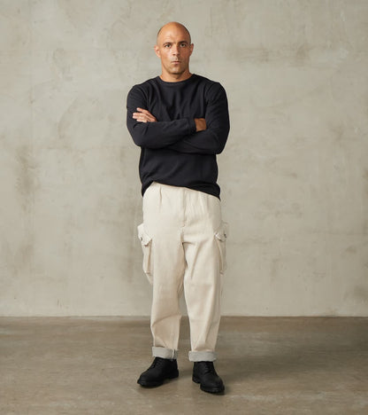 S218 Good Originals - 10.7oz Loopwheeled 2-Thread Heavyweight Longsleeve - 98 Charcoal