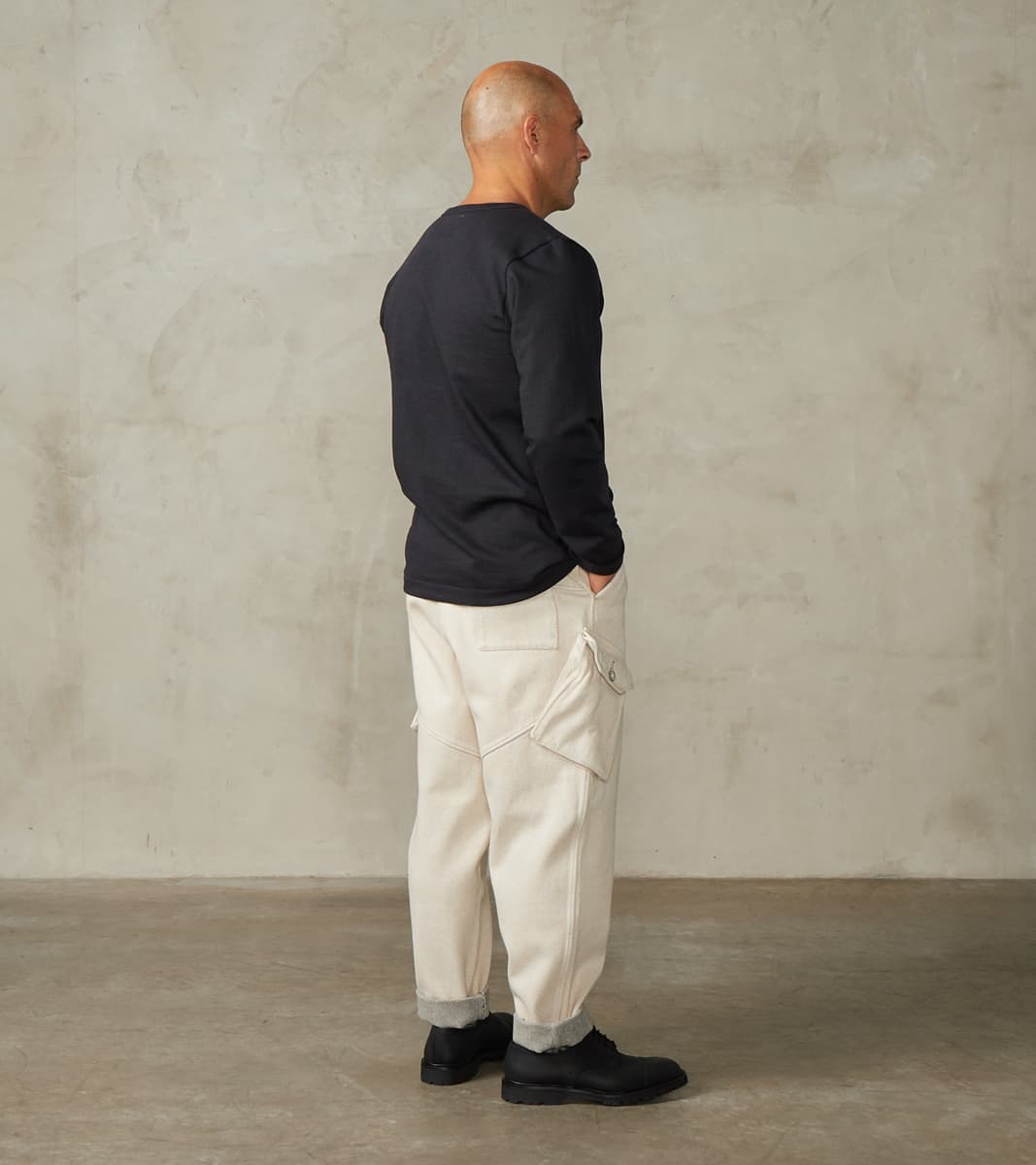 S218 Good Originals - 10.7oz Loopwheeled 2-Thread Heavyweight Longsleeve - 98 Charcoal