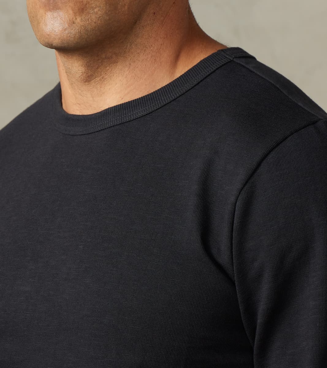 S218 Good Originals - 10.7oz Loopwheeled 2-Thread Heavyweight Longsleeve - 98 Charcoal