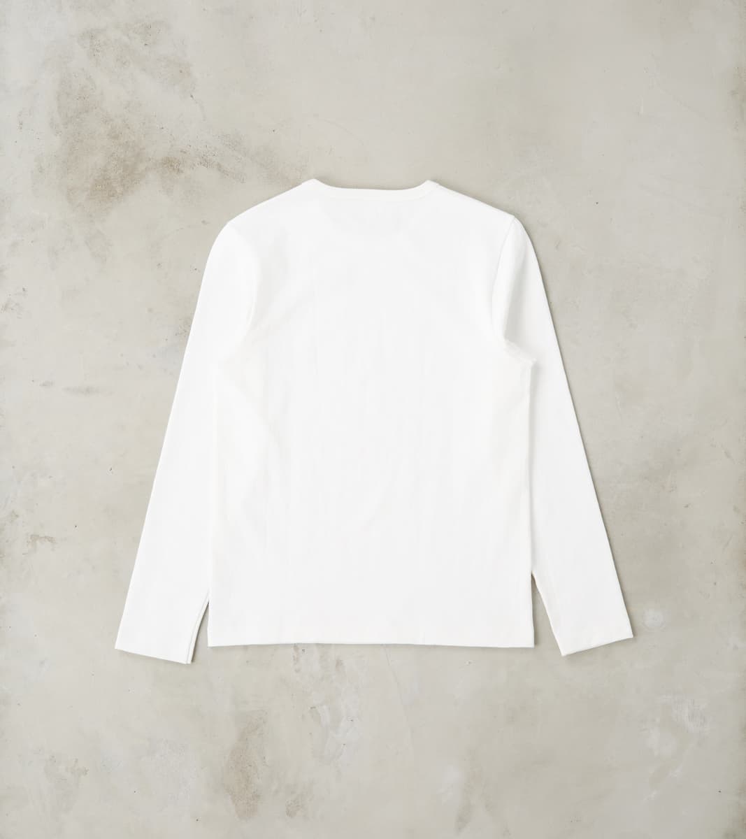 S218 Good Originals - 10.7oz Loopwheeled 2-Thread Heavyweight Longsleeve - 01 White