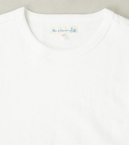 S218 Good Originals - 10.7oz Loopwheeled 2-Thread Heavyweight Longsleeve - 01 White