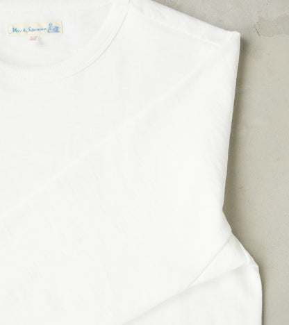 S218 Good Originals - 10.7oz Loopwheeled 2-Thread Heavyweight Longsleeve - 01 White