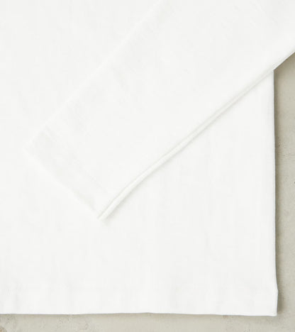 S218 Good Originals - 10.7oz Loopwheeled 2-Thread Heavyweight Longsleeve - 01 White