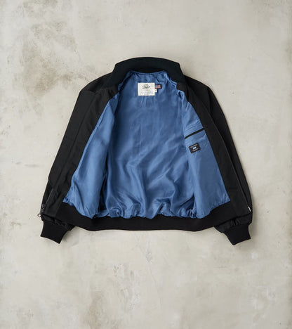 Merz b. x Dehen Pilot Jacket - 12oz H.Stevensons® Dry Waxed Herringbone - Deep Black