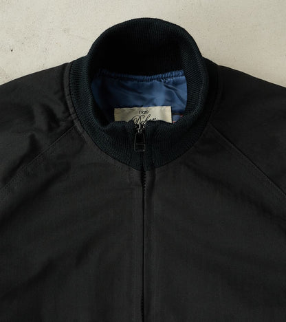 Merz b. x Dehen Pilot Jacket - 12oz H.Stevensons® Dry Waxed Herringbone - Deep Black