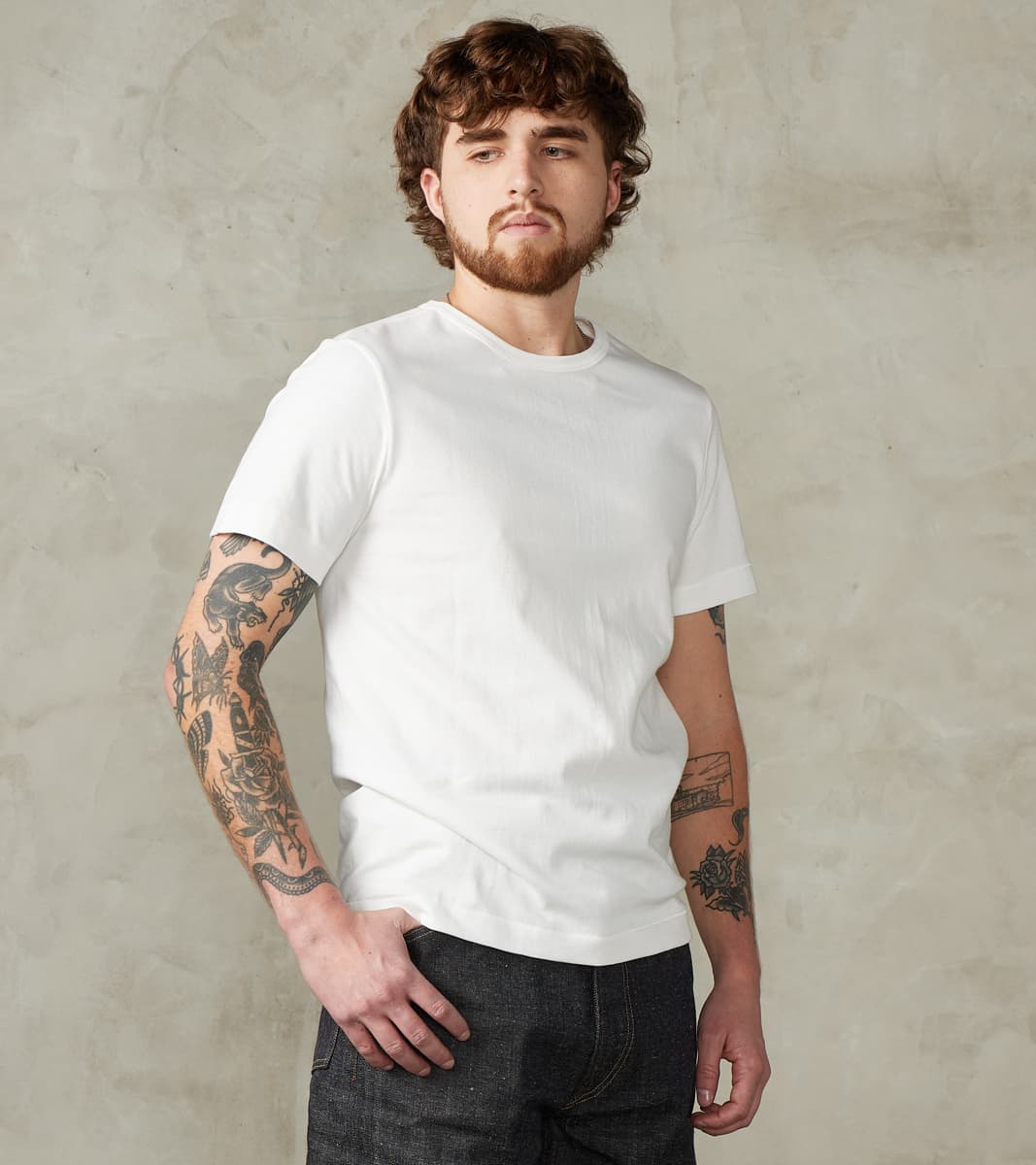 Merz b. Schwanen 215 Good Originals - 7.2oz Loopwheeled 2-Thread T