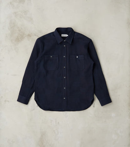 Momotaro Jeans - MXLS1026 - Work Shirt - Jacquard Indigo Patchwork