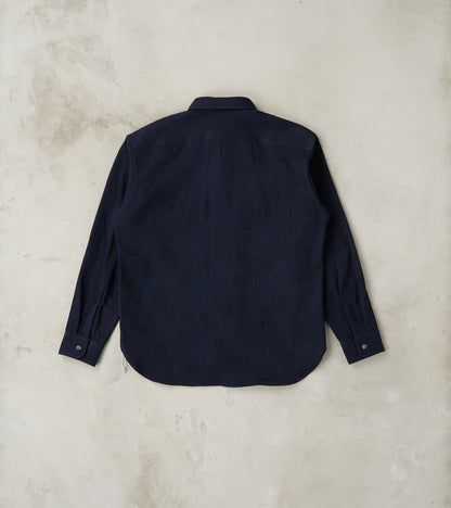 MXLS1026 - Work Shirt - Jacquard Indigo Patchwork