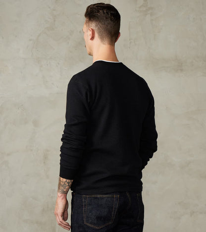 MMTS6030 Suvin Cotton Long Sleeve Thermal - Black
