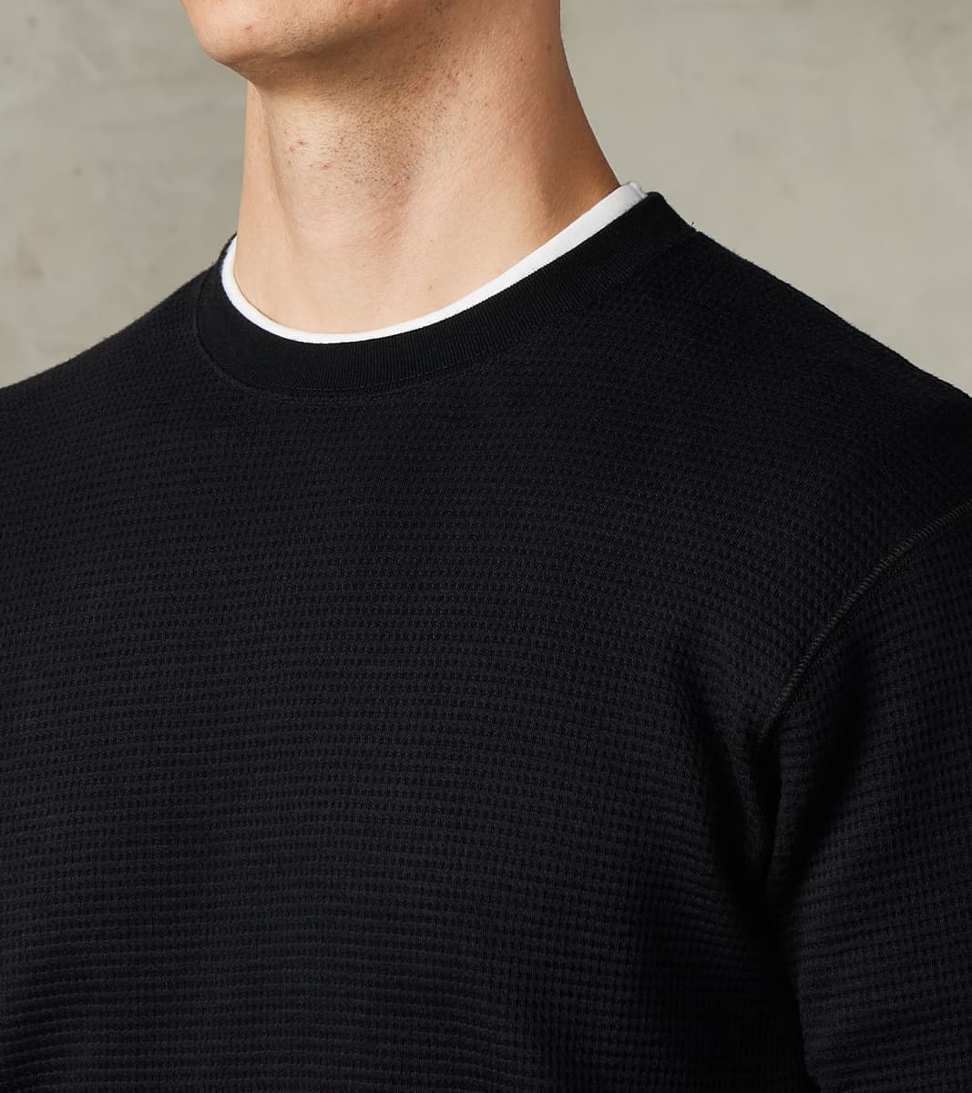 MMTS6030 Suvin Cotton Long Sleeve Thermal - Black